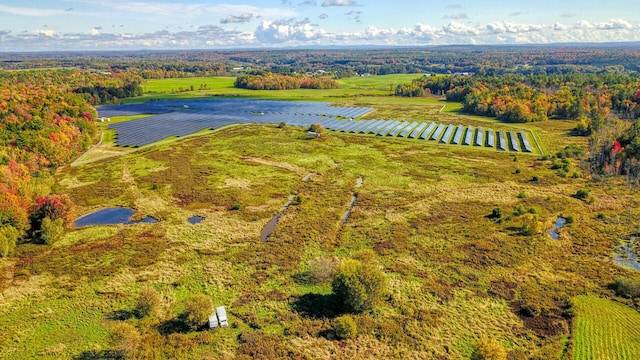 bird's eye view featuring a rural view