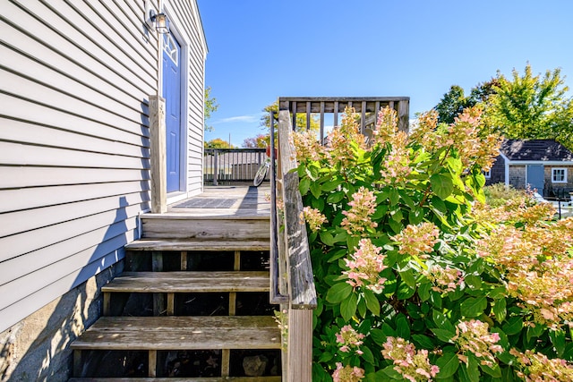 view of staircase