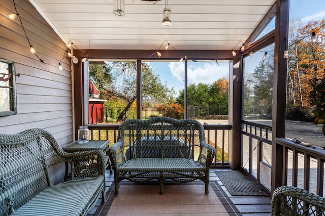 sunroom featuring plenty of natural light