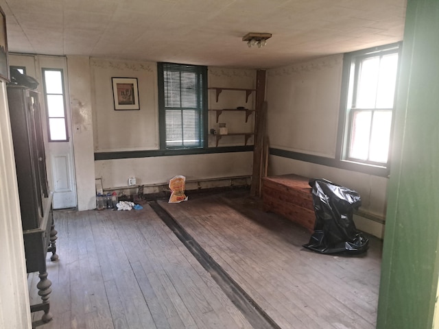 14 Fleming Rd, Bethel, ME 04217 - empty room featuring a wealth of natural light and hardwood / wood-style flooring