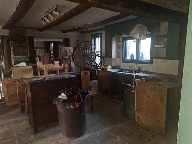 kitchen featuring sink