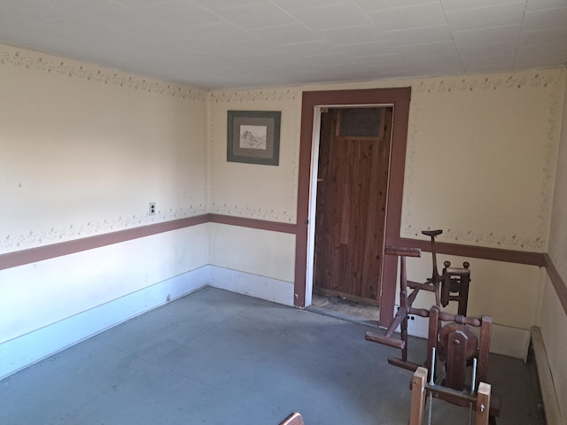 14 Fleming Rd, Bethel, ME 04217 - empty room with concrete flooring