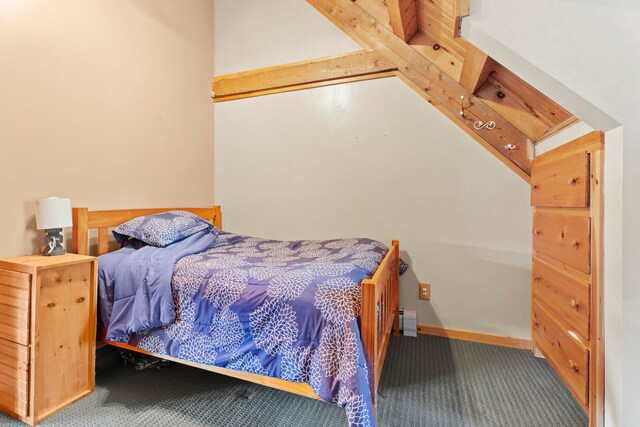 bedroom with carpet floors