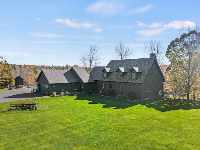 exterior space with a lawn