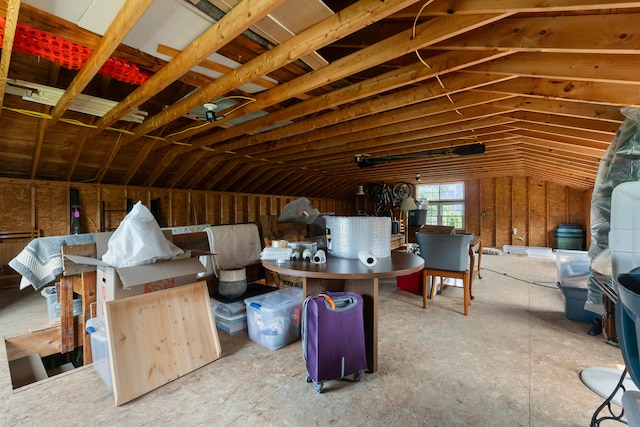 view of attic