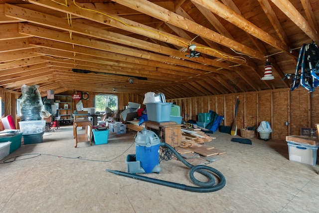 view of attic