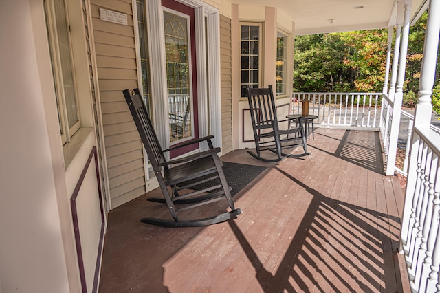 balcony with covered porch