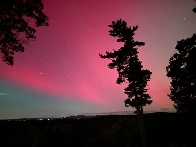 view of nature at dusk