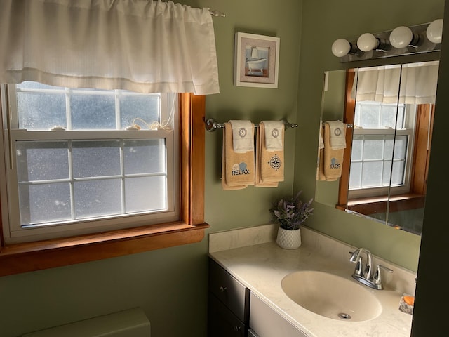 bathroom featuring vanity