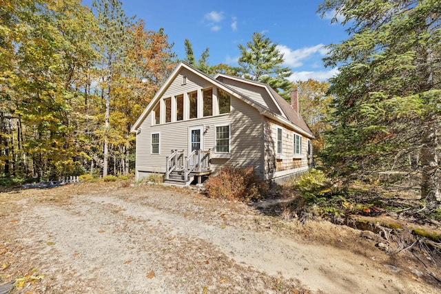 view of front of home