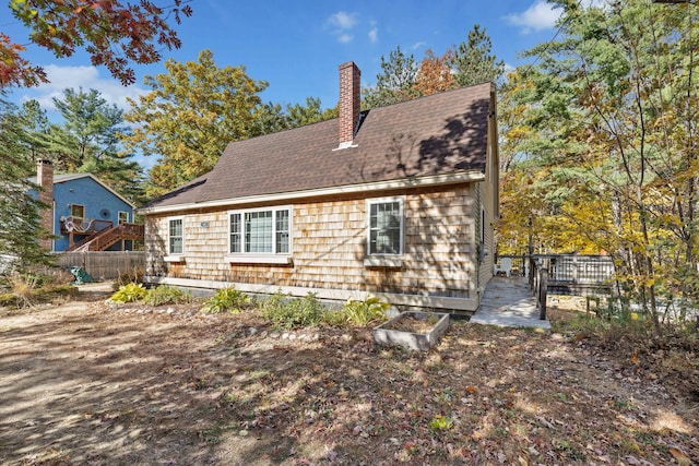 view of rear view of property