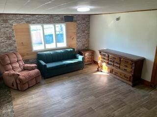 living room featuring hardwood / wood-style floors