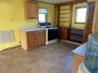 kitchen with electric range