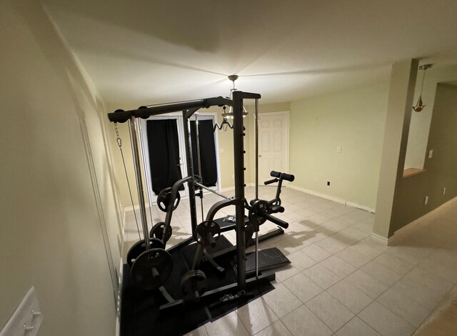 view of exercise room