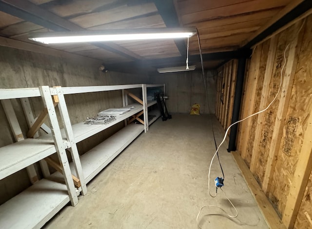 view of basement