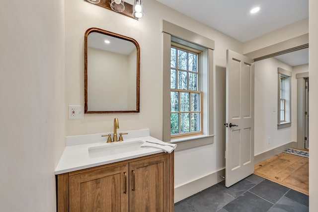 bathroom featuring vanity