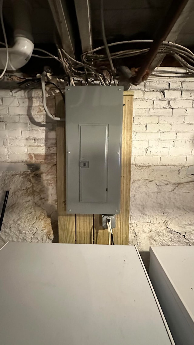 utility room with electric panel