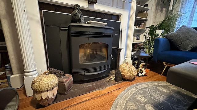 room details with wood-type flooring