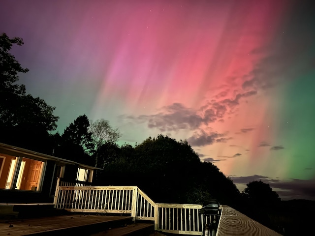46 S Lubec Rd, Lubec, ME 04652 - view of deck at dusk