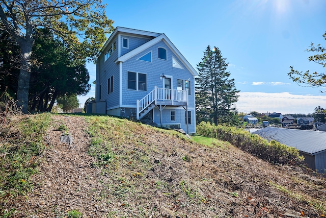 view of side of property