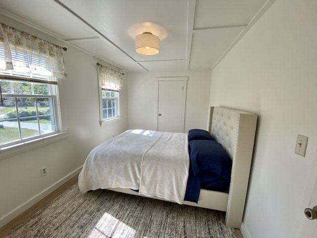 bedroom with baseboards