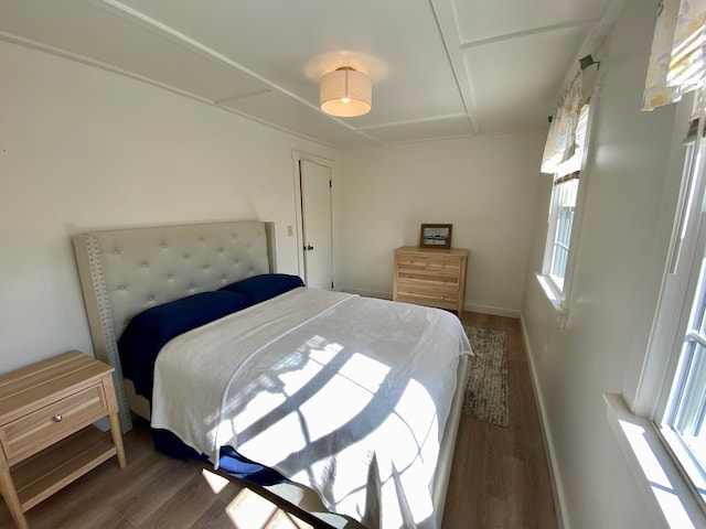 bedroom featuring hardwood / wood-style floors