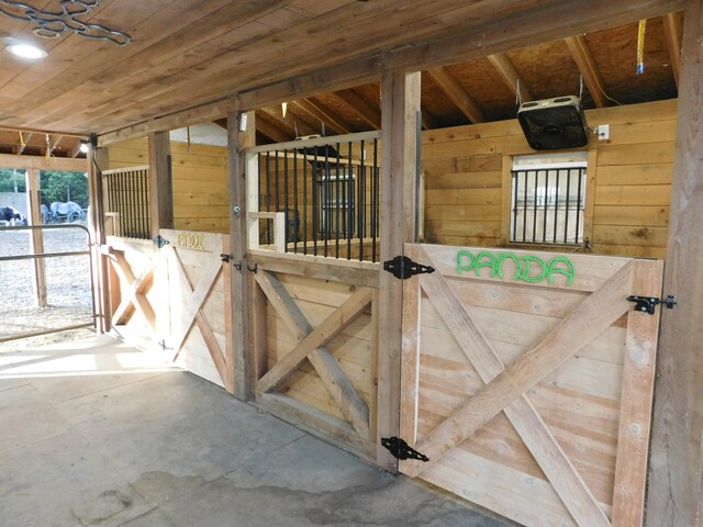 view of horse barn