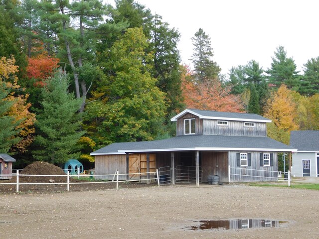 view of stable