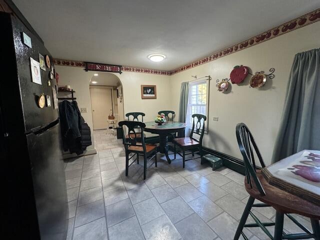 view of dining area