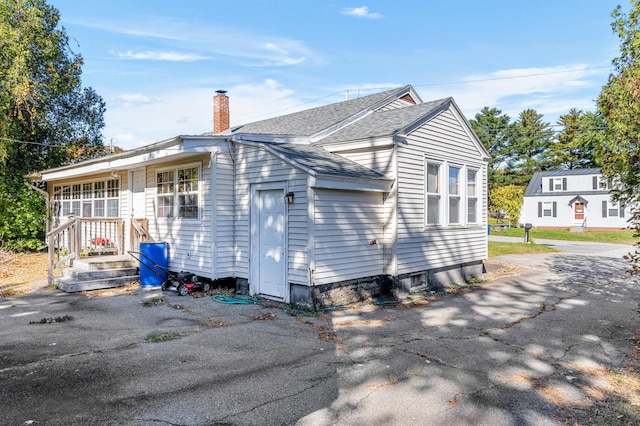 view of rear view of property