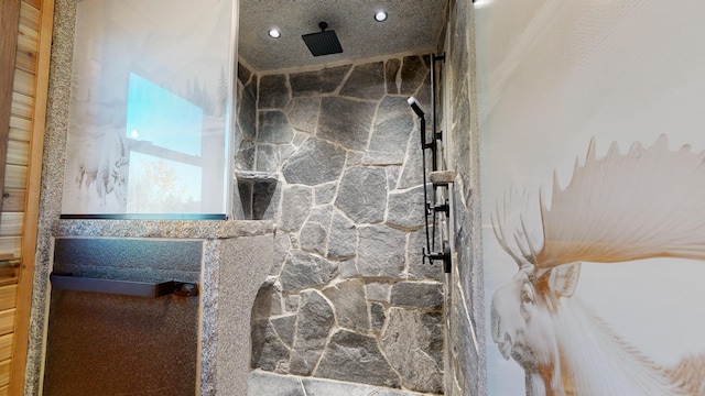 bathroom with walk in shower