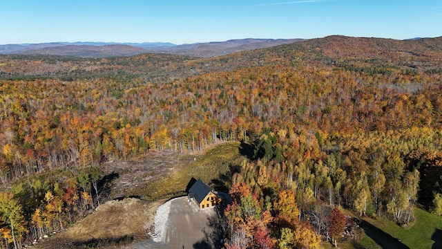 bird's eye view featuring a mountain view