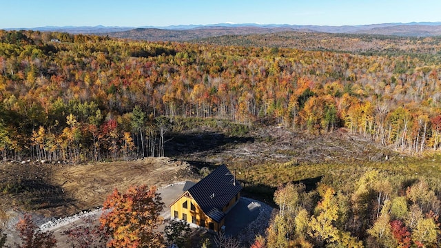 aerial view featuring a mountain view