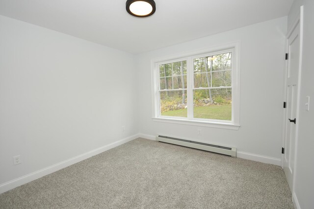 LOT8 Ward Rd, Sebago, ME 04029 - carpeted spare room with a baseboard heating unit and baseboards