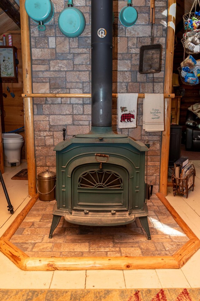 449 Porter Nadeau Rd, Eustis, ME 04936 - detailed view of a wood stove