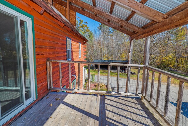 view of wooden terrace