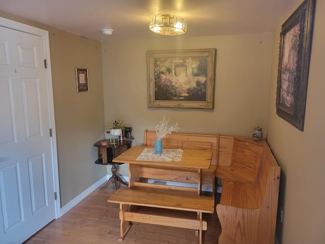 900 Brewer Lake Rd, Orrington, ME 04474 - dining room with wood finished floors and baseboards