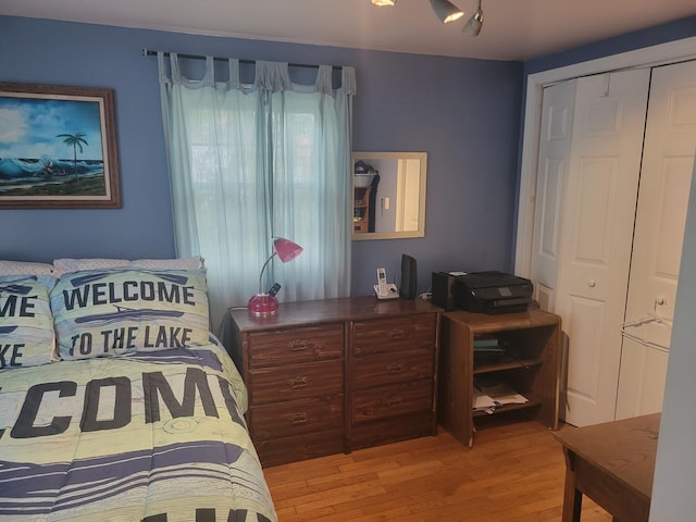 900 Brewer Lake Rd, Orrington, ME 04474 - bedroom with wood finished floors and a closet