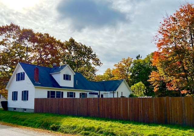 view of side of property