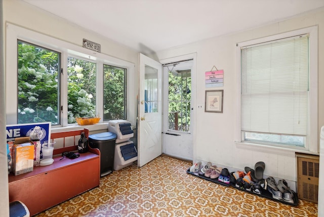 view of sunroom / solarium