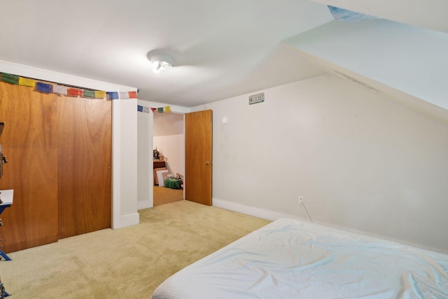 442-448 Maine Ave, Farmingdale, ME 04344 - bedroom featuring carpet and vaulted ceiling