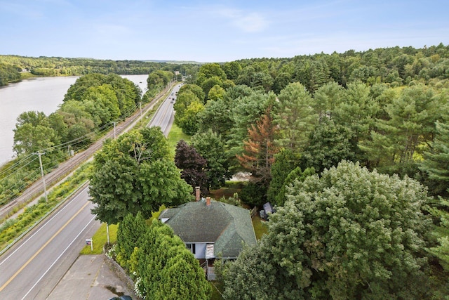 442-448 Maine Ave, Farmingdale, ME 04344 - view of property location with a large body of water and a heavily wooded area