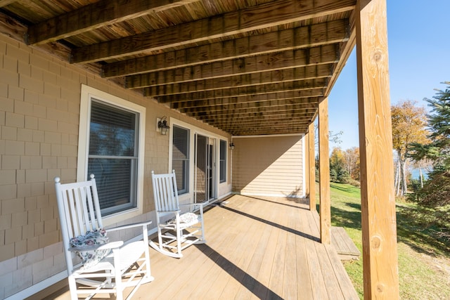 view of deck