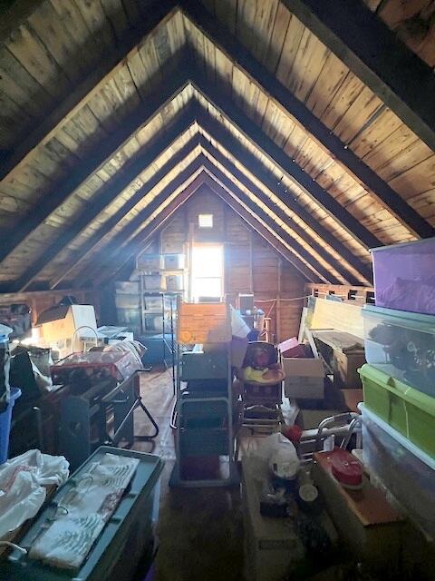 view of attic