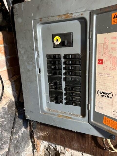 utility room featuring electric panel