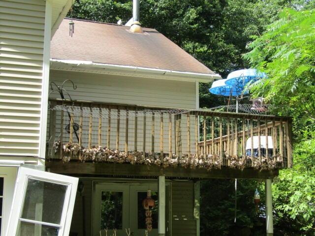 22 Shamrock Ln, Damariscotta, ME 04543 - view of wooden deck
