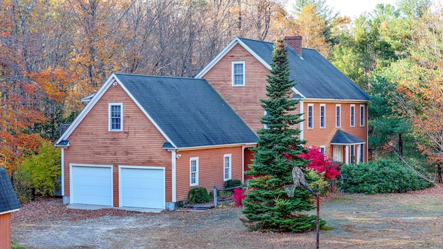 view of home's exterior featuring a garage