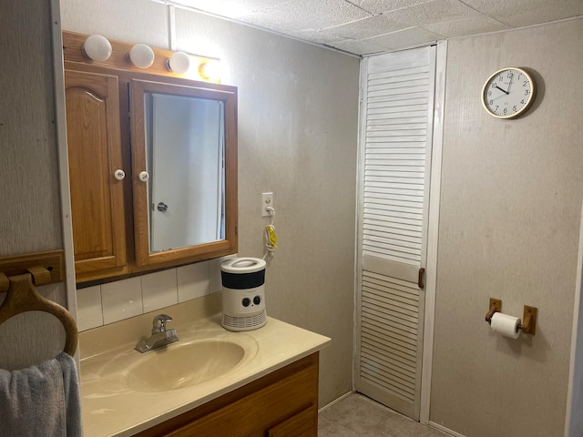 bathroom with vanity