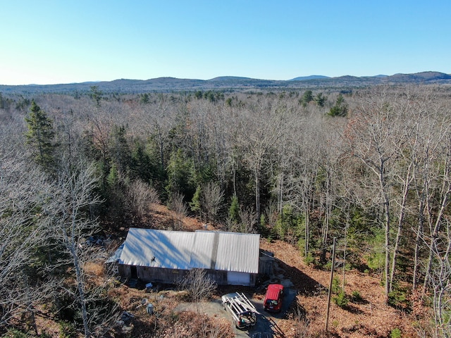 aerial view featuring a mountain view