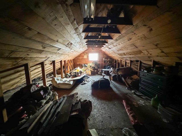 additional living space with lofted ceiling